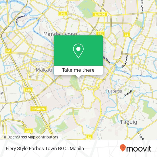 Fiery Style Forbes Town BGC map