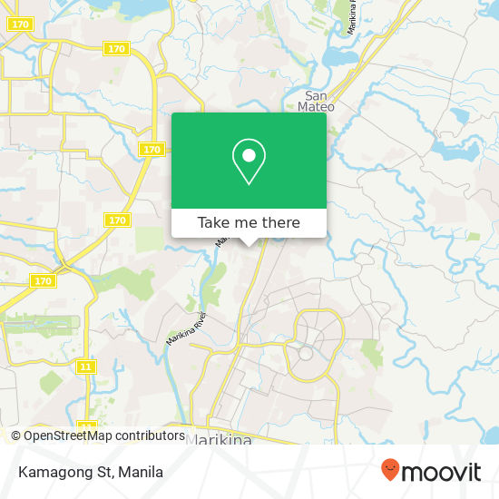 Kamagong St map