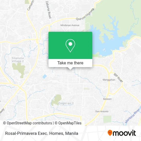 Rosal-Primavera Exec. Homes map