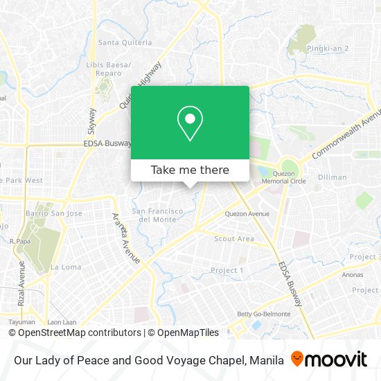 Our Lady of Peace and Good Voyage Chapel map