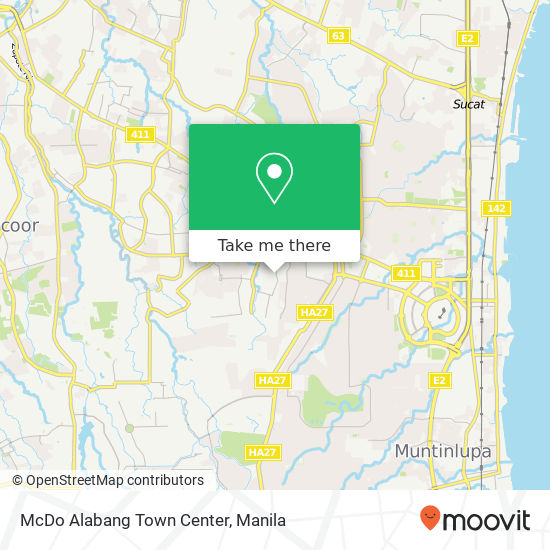 McDo Alabang Town Center map