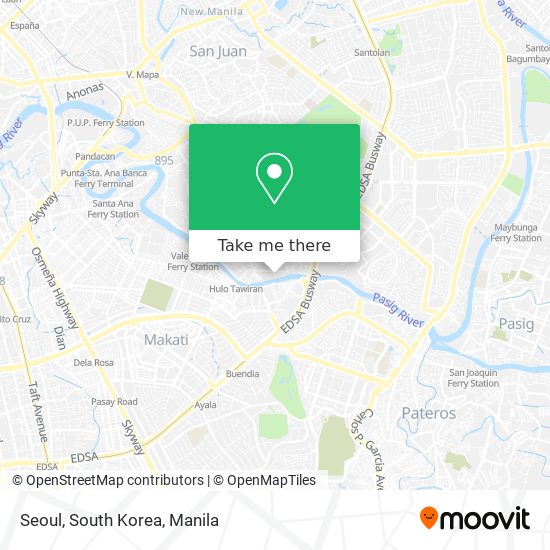 Seoul, South Korea map
