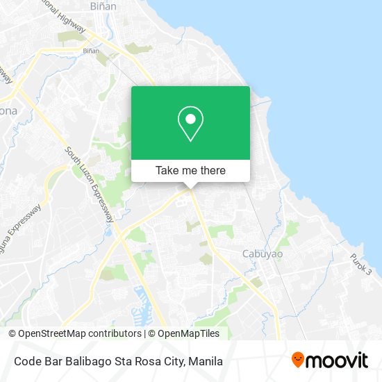 Code Bar Balibago Sta Rosa City map