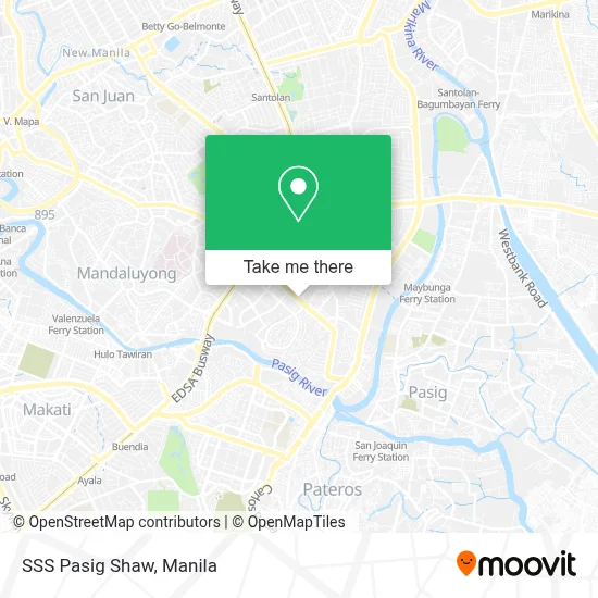 SSS Pasig Shaw map