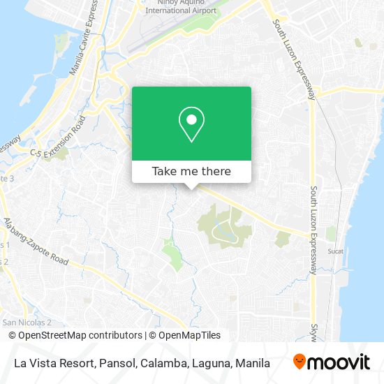 La Vista Resort, Pansol, Calamba, Laguna map
