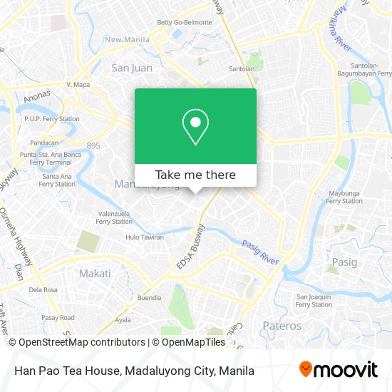 Han Pao Tea House, Madaluyong City map