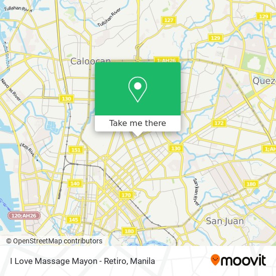 I Love Massage Mayon - Retiro map