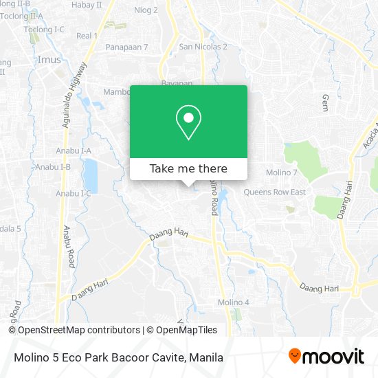 Molino 5 Eco Park Bacoor Cavite map