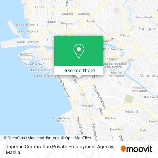 Jopman Corporation Private Employment Agency map