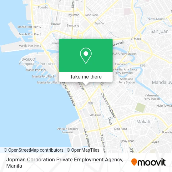 Jopman Corporation Private Employment Agency map