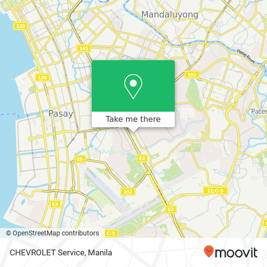 CHEVROLET Service map