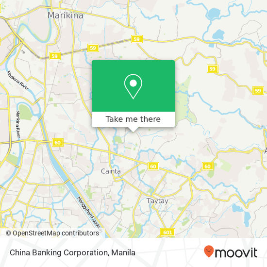 China Banking Corporation map