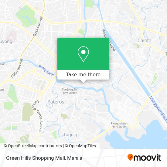 Green Hills Shopping Mall map