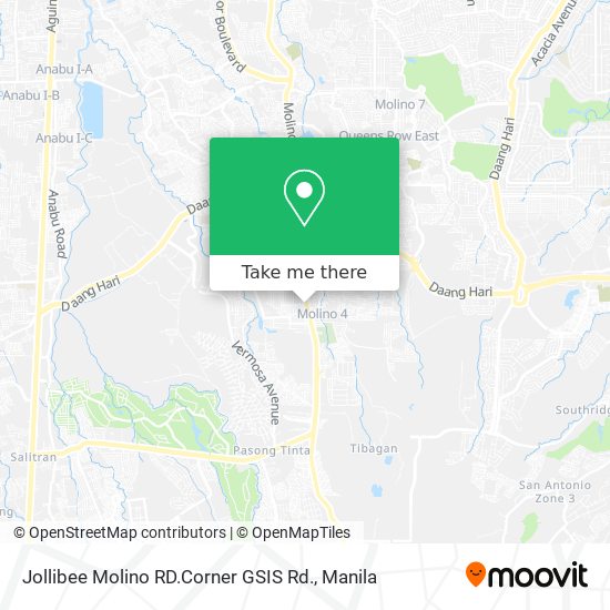 Jollibee Molino RD.Corner GSIS Rd. map
