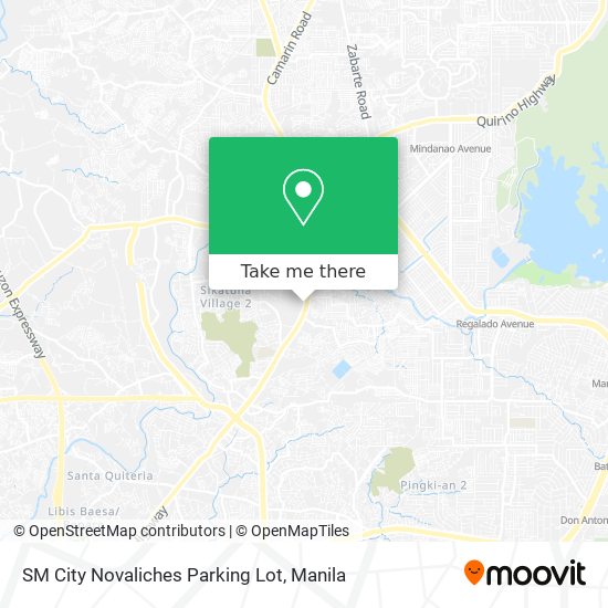 SM City Novaliches Parking Lot map