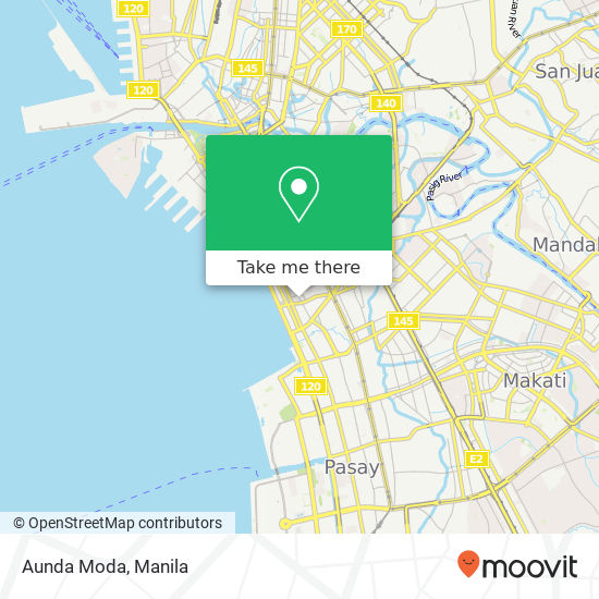 Aunda Moda map