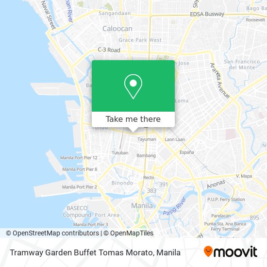 Tramway Garden Buffet Tomas Morato map