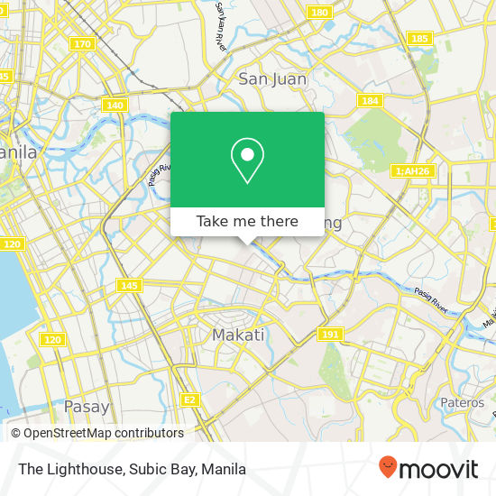 The Lighthouse, Subic Bay map