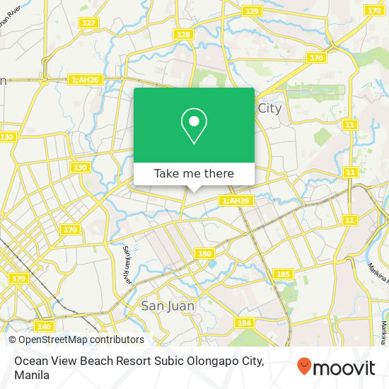 Ocean View Beach Resort Subic Olongapo City map