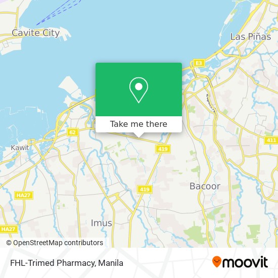 FHL-Trimed Pharmacy map