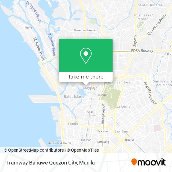 Tramway Banawe Quezon City map