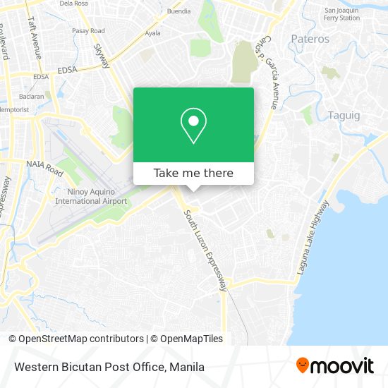 Western Bicutan Post Office map