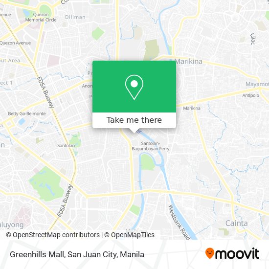 Greenhills Mall, San Juan City map