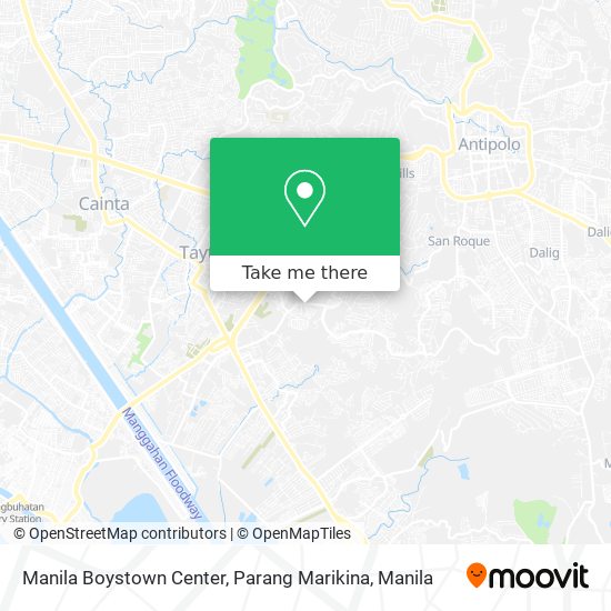 Manila Boystown Center, Parang Marikina map