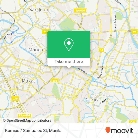Kamias / Sampaloc St map