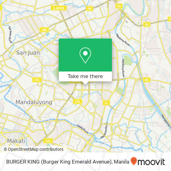 BURGER KING (Burger King Emerald Avenue) map