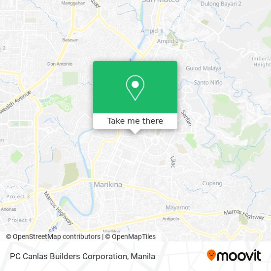 PC Canlas Builders Corporation map