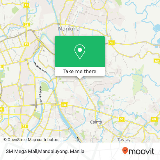 SM Mega Mall,Mandaluyong map