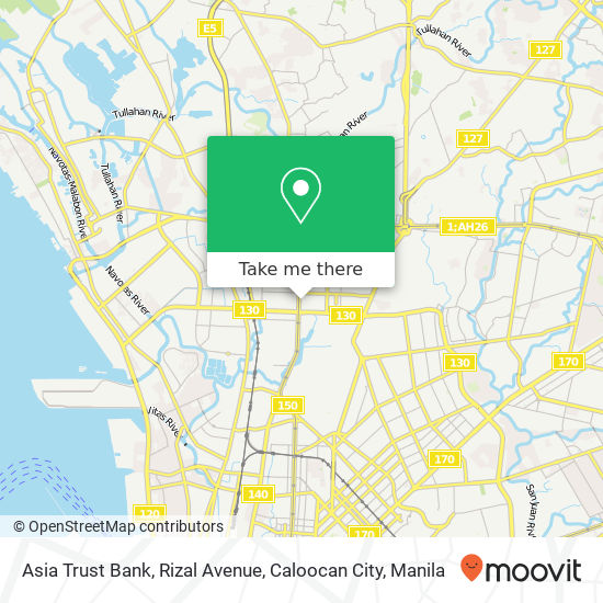 Asia Trust Bank, Rizal Avenue, Caloocan City map