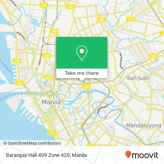 Barangay Hall 409 Zone 420 map