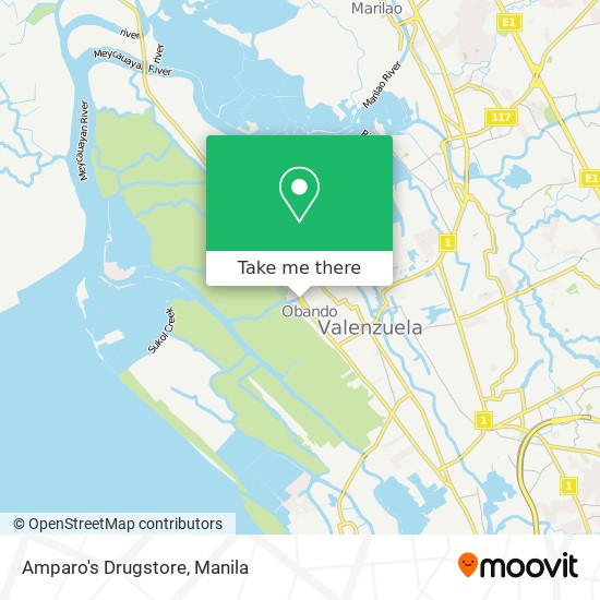 Amparo's Drugstore map