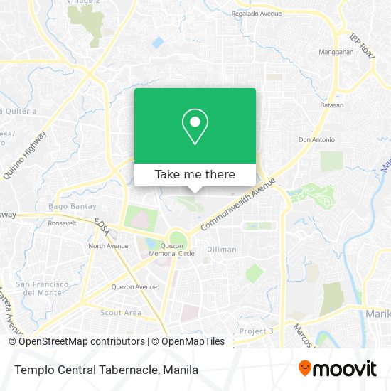 Templo Central Tabernacle map