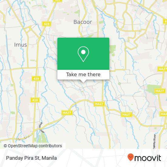 Panday Pira St map