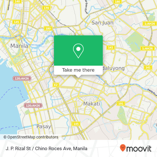 J. P. Rizal St / Chino Roces Ave map