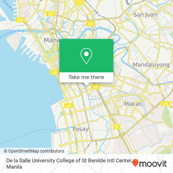 De la Salle University College of St Benilde Intl Center map