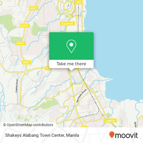 Shakeys Alabang Town Center map