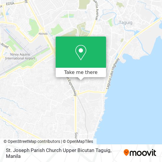 St. Joseph Parish Church Upper Bicutan Taguig map