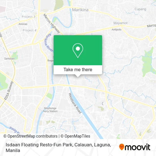 Isdaan Floating Resto-Fun Park, Calauan, Laguna map