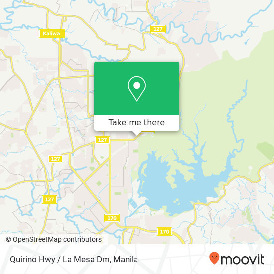 Quirino Hwy / La Mesa Dm map