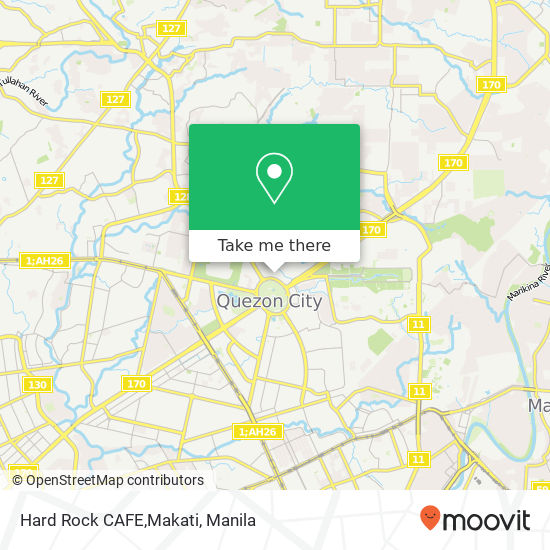 Hard Rock CAFE,Makati map
