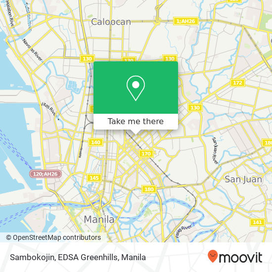 Sambokojin, EDSA Greenhills map