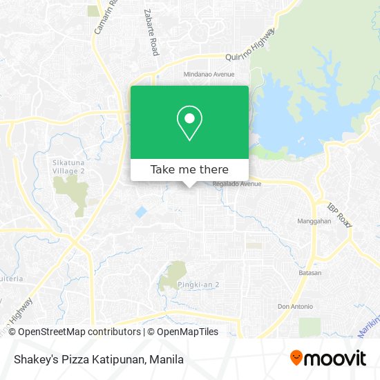 Shakey's Pizza Katipunan map