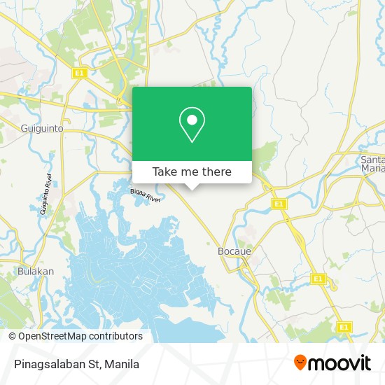 Pinagsalaban St map