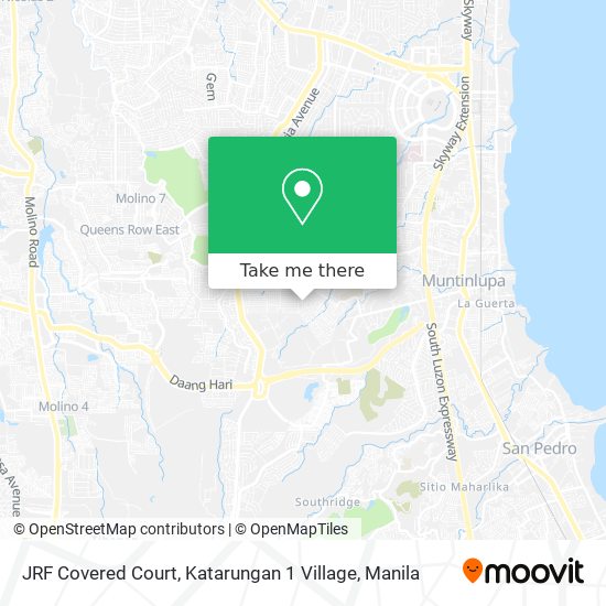JRF Covered Court, Katarungan 1 Village map