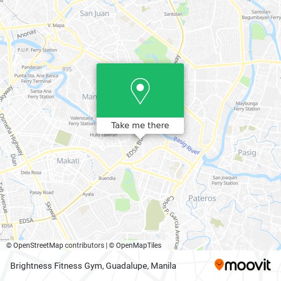 Brightness Fitness Gym, Guadalupe map