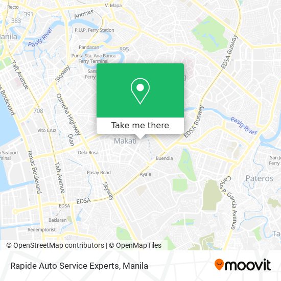 Rapide Auto Service Experts map